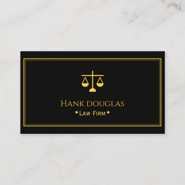 Professional Law & Justice Business Card Visitenkarte (Vorderseite)