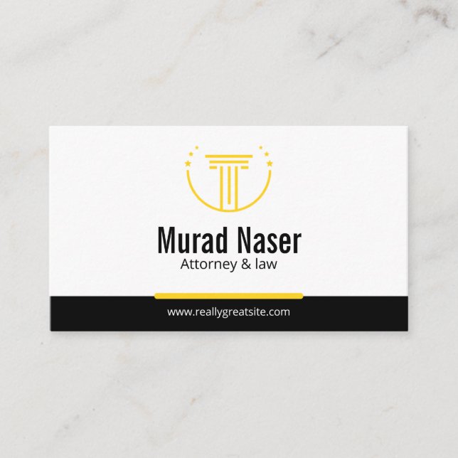 Professional Law & Justice Business Card  Visitenkarte (Vorderseite)