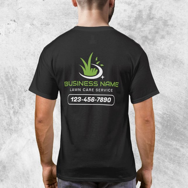 Professional Lawn Care Logo Landscaping Service T-Shirt (Von Creator hochgeladen)