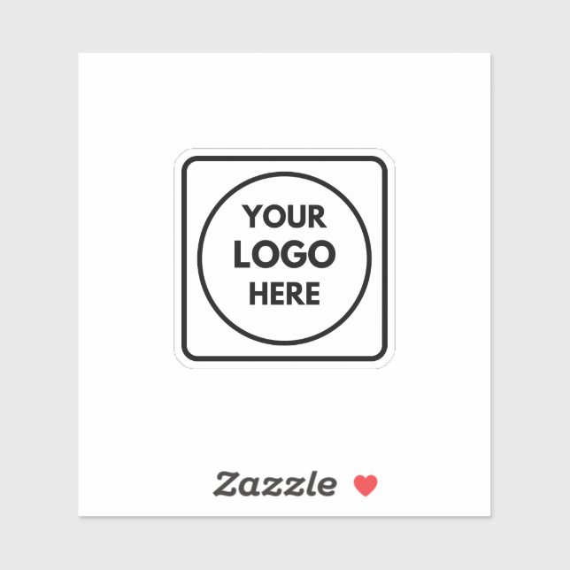 Professional Logo Business Promo QR label (Blatt)