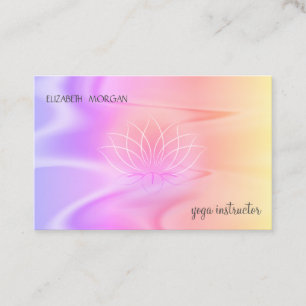 Professional Lotus Schatten Holographic Visitenkarte