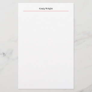 Professional Minimalist Plain Classic Personalized Briefpapier