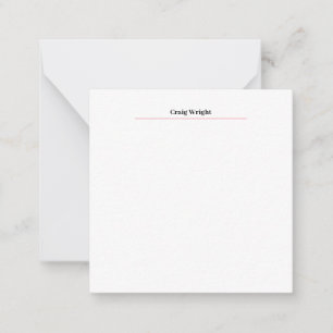 Professional Minimalist Plain Classic Personalized Mitteilungskarte