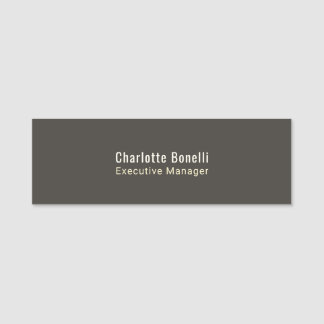 Professional Modern Minimalist Plain  Namensschild