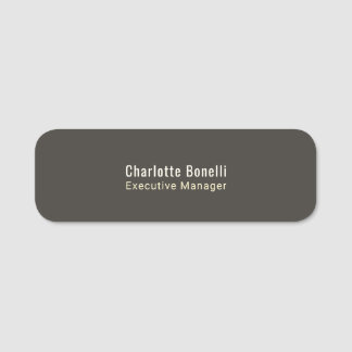 Professional Modern Minimalist Plain Round Corner Namensschild