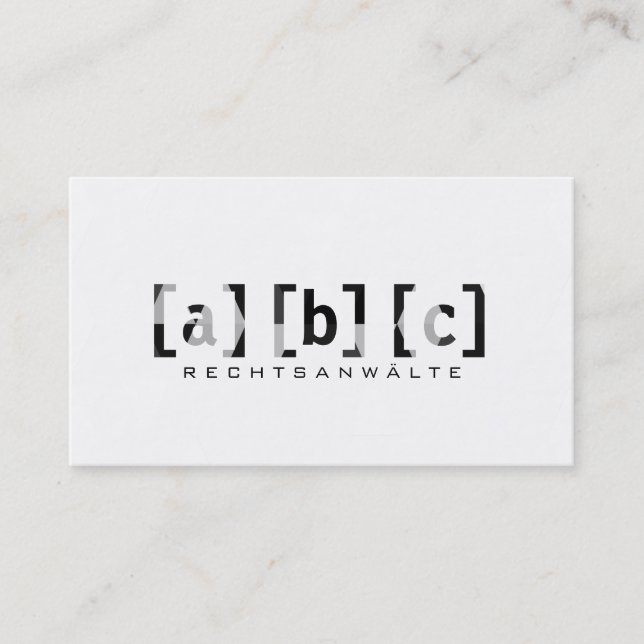 professional modern terminkarte (Vorderseite)