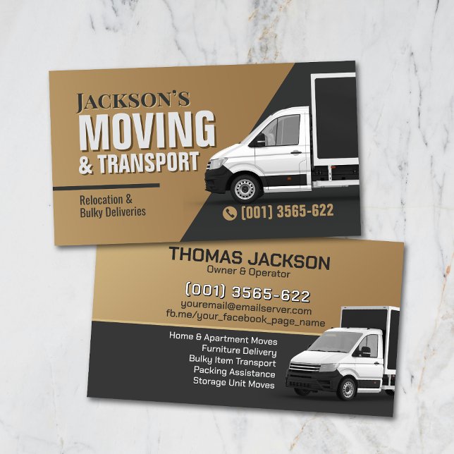 Professional Moving Services - Relocation Visitenkarte (Von Creator hochgeladen)