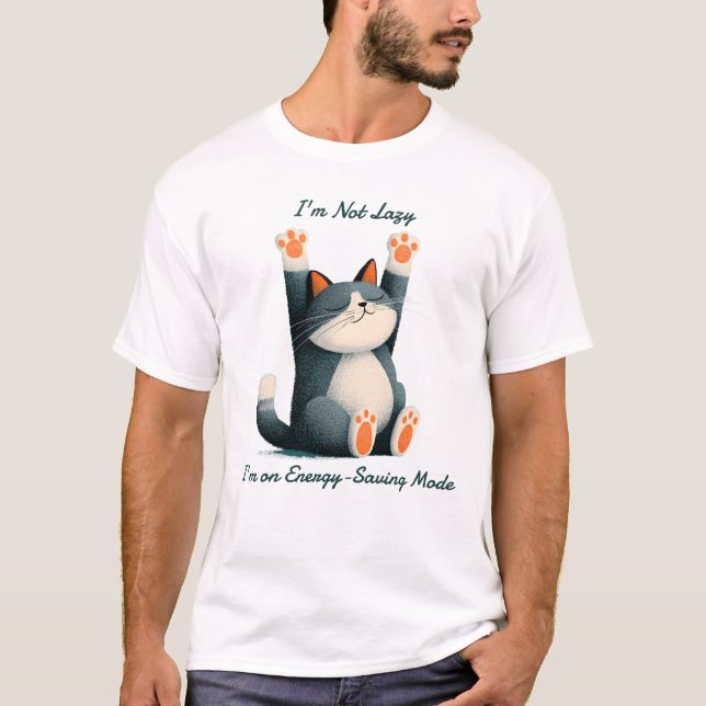 Professional Nap Taker Funny Sleeping Cat T-Shirt (Vorderseite)