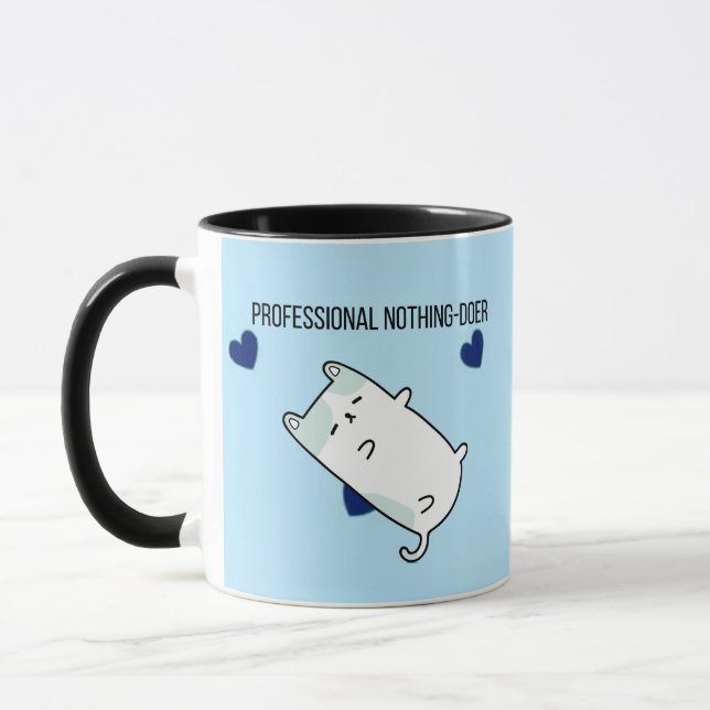 Professional Nothing-Doer | Funny Mini Dog Coffee  Tasse (Links)