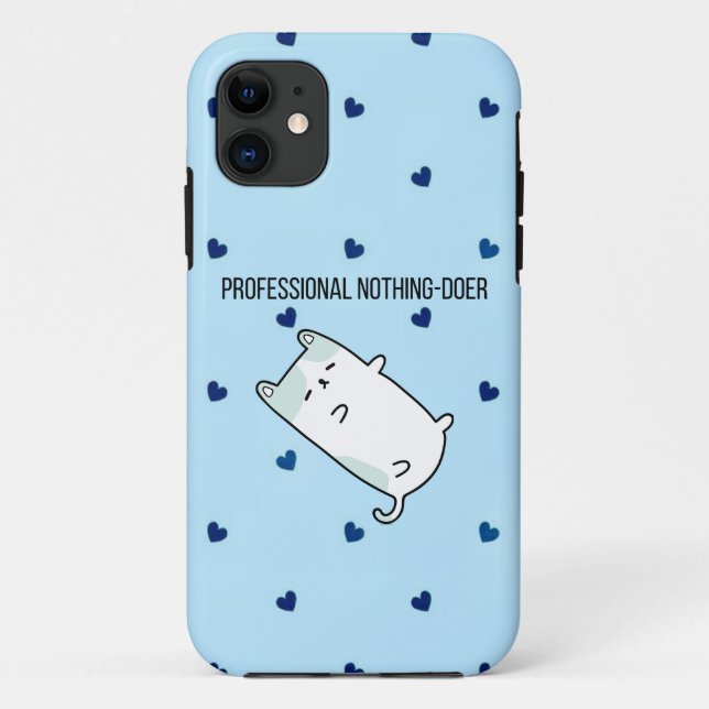 Professional Nothing-Doer | Funny Mini Dog iPhone  Case-Mate iPhone Hülle (Rückseite)