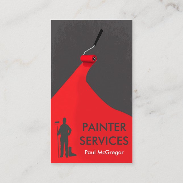 Professional Painter Geschäft Card Visitenkarte (Rückseite)