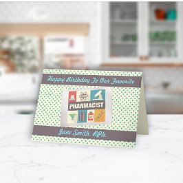 Professional Pharmacist•Custom Birthday Karte