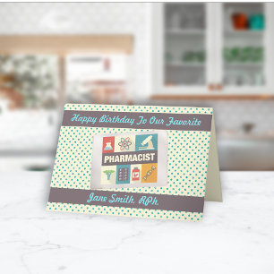 Professional Pharmacist•Custom Birthday Karte