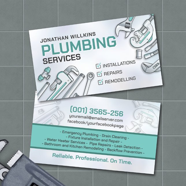 Professional Plumbing Services  Visitenkarte (Von Creator hochgeladen)