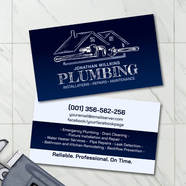 Professional Plumbing Services  Visitenkarte (Von Creator hochgeladen)