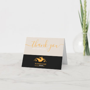 Professional Real Estate Promotional Realtor-Logo Dankeskarte