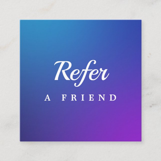 Professional Salon & Spa Referral Card | Editable  Rabattkarte (Vorderseite)