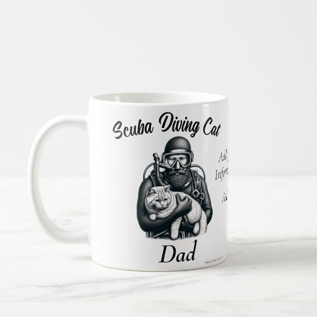   Professional Scuba Diver Funny Personalize Kaffeetasse (Links)