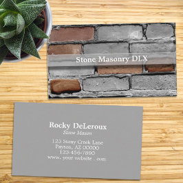 Professional Stonemason Rustic Brick Visitenkarte