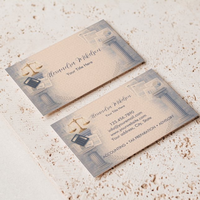 Professional Tax Office Branding Visitenkarte (Von Creator hochgeladen)