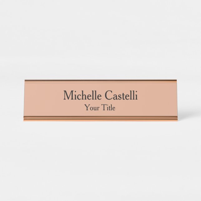 Professional Unique Classical Simple Schreibtischnamensplakette (Vorderseite )