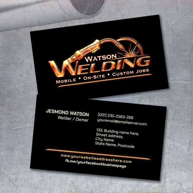 Professional Welding Services - Welder Visitenkarte (Von Creator hochgeladen)