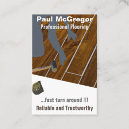 Professional Wood Laminated Flooring Business Card Visitenkarte