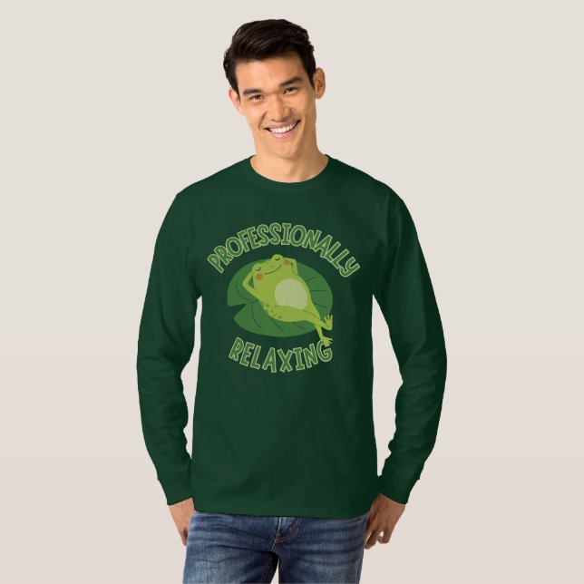 Professionally Relaxing Frog T-Shirt (Vorne ganz)