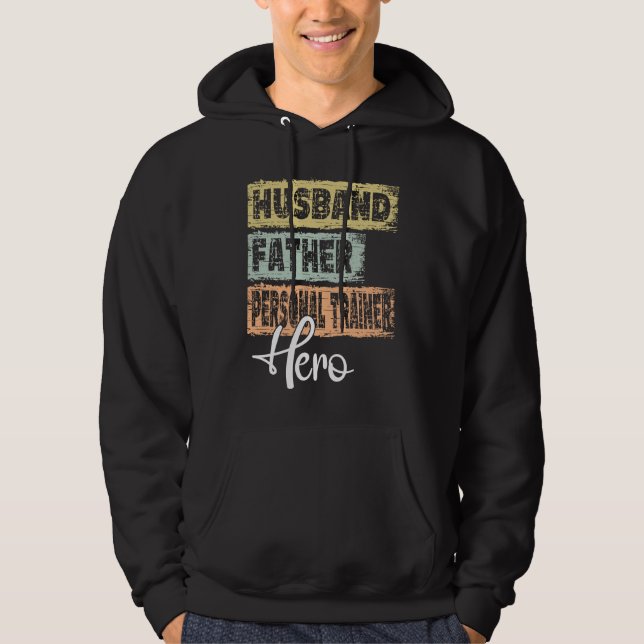 Professiondad Helden Vater Personal Trainer Hoodie (Vorderseite)