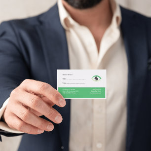Professionell angepasstes Geschäft Terminkarte