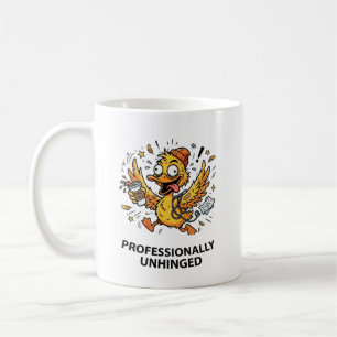 Professionell aus dem Häuschen - Lustiger Enten-Ar Kaffeetasse