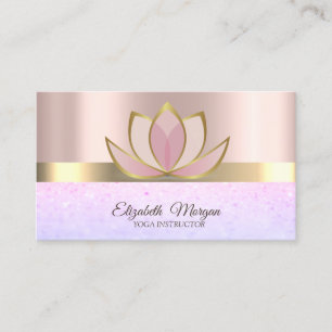 Professionell Chic Elegant Bokeh, Lotus Visitenkarte