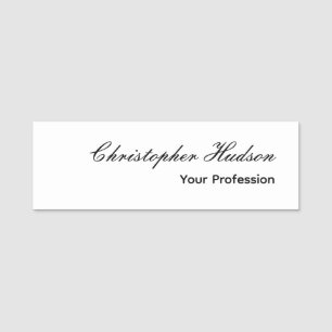 Professionell Einfach Schlicht Modern Minimalistis Namensschild