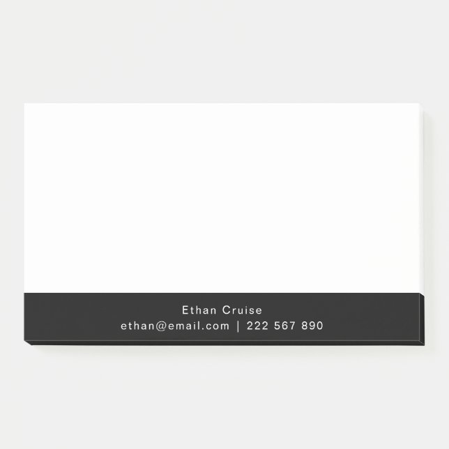 Professionell Einfach Weiß Post-it Klebezettel (Vorderseite)