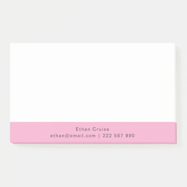 Professionell Einfach Weiß Post-it Klebezettel (Vorderseite)