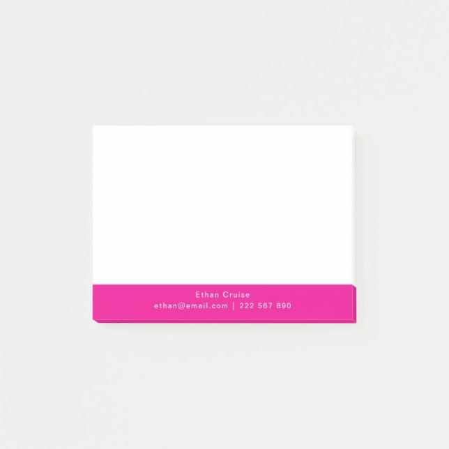 Professionell Einfach Weiß Post-it Klebezettel (Vorderseite)