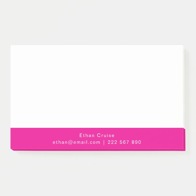 Professionell Einfach Weiß Post-it Klebezettel (Vorderseite)