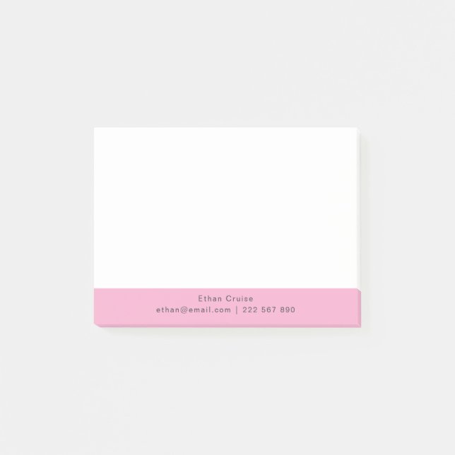 Professionell Einfach Weiß Post-it Klebezettel (Vorderseite)