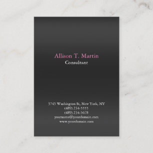 Professionell einfaches graues minimalistisches Un Visitenkarte