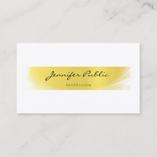Professionell Elegant Kalligrafiert Trendy Gold Lu Visitenkarte