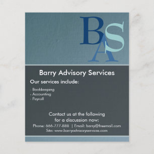 Professionell Elegant Modern Blau Einfach Flyer