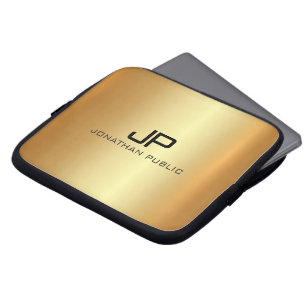 Professionell Elegant Modern Luxuriös Gold Laptopschutzhülle