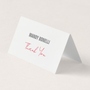 Professionell elegant modern minimalist danke