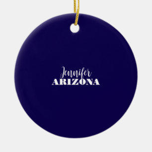 Professionell elegant modern minimalist dunkelblau keramik ornament
