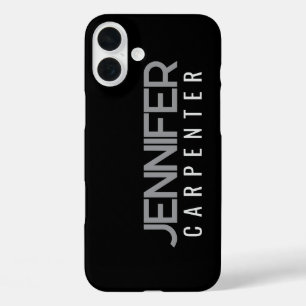 Professionell elegant modern minimalist Namen hinz iPhone 16 Plus Hülle
