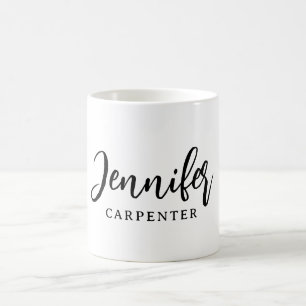 Professionell elegant modern minimalist Namen hinz Kaffeetasse