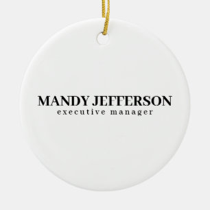 Professionell elegant modern minimalist Namen hinz Keramik Ornament