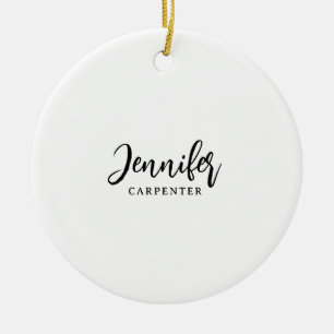 Professionell elegant modern minimalist Namen hinz Keramik Ornament