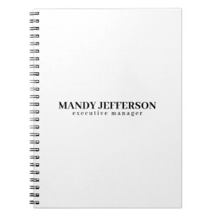 Professionell elegant modern minimalist Namen hinz Notizblock