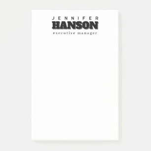 Professionell elegant modern minimalist schlicht post-it klebezettel